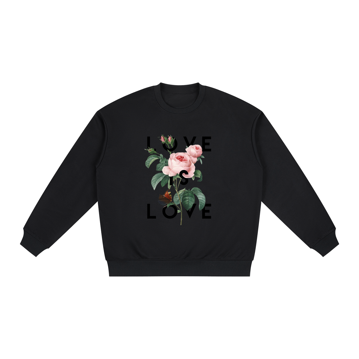 Oversized Drop Shoulder Crewneck Sweatshirt