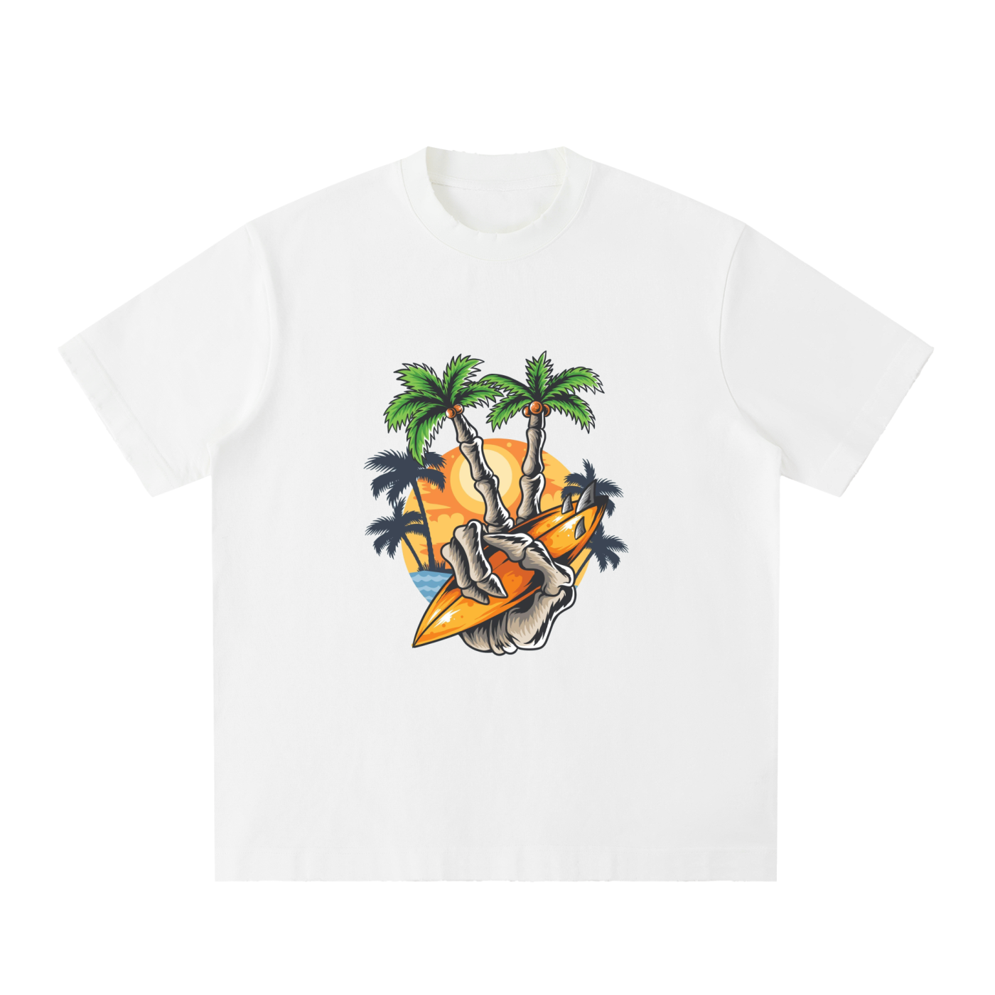 Heavyweight Vintage Washed Frayed T-Shirt