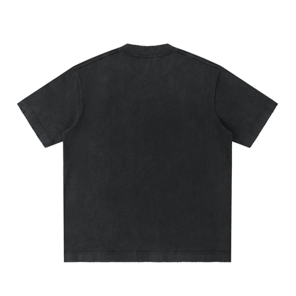 Heavyweight Vintage Washed Frayed T-Shirt